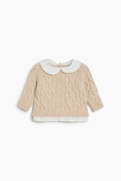 The New Society Echo Baby Jumper - Whisper White