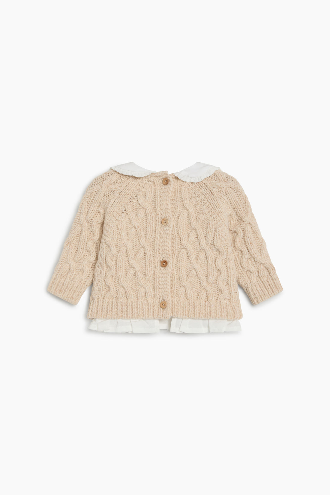 The New Society Echo Baby Jumper - Whisper White