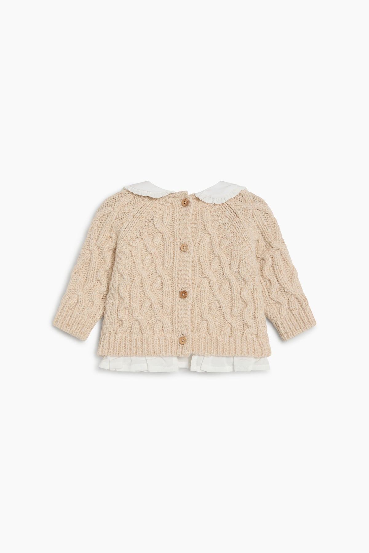The New Society Echo Baby Jumper - Whisper White