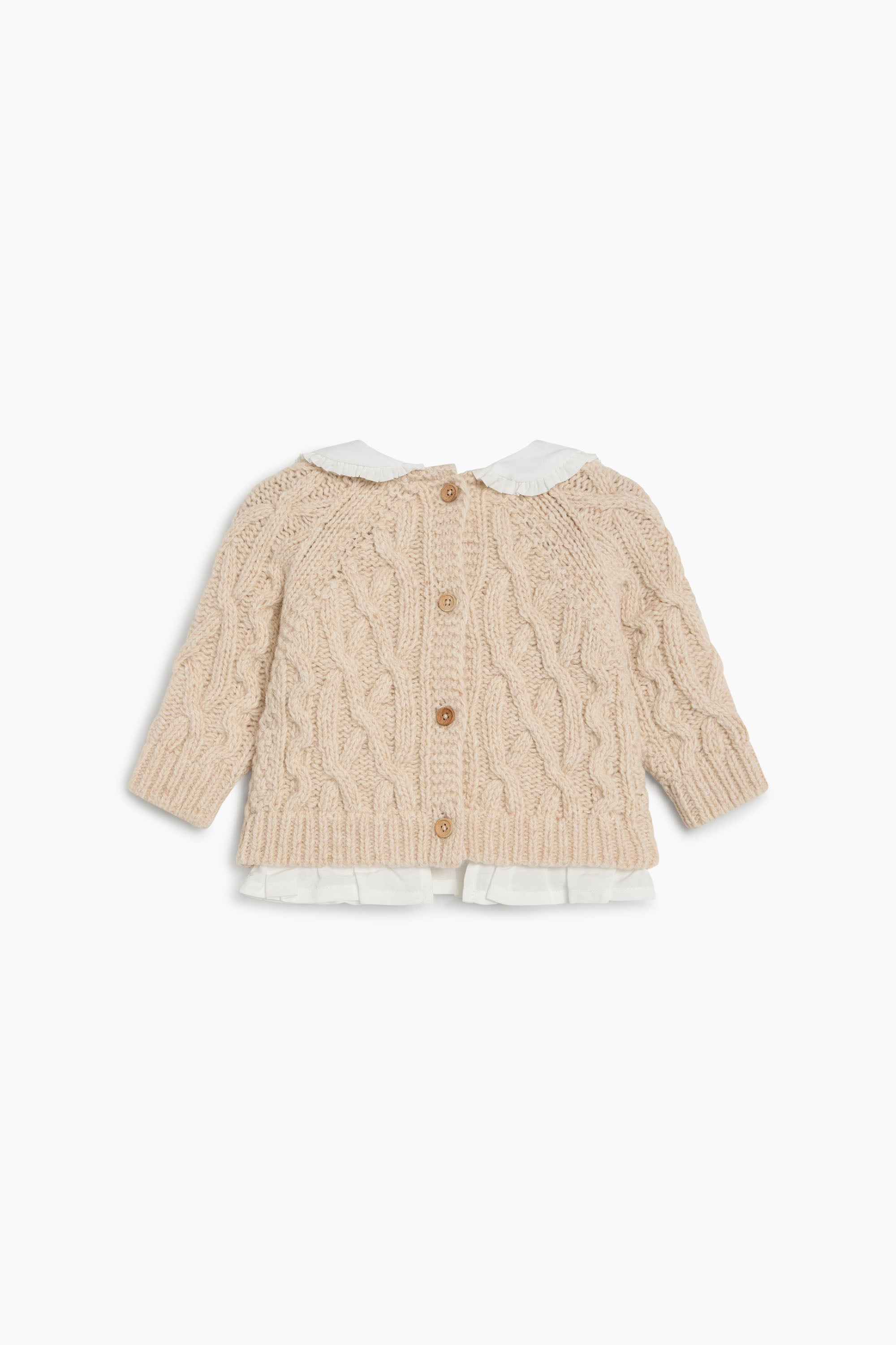 The New Society Echo Baby Jumper - Whisper White