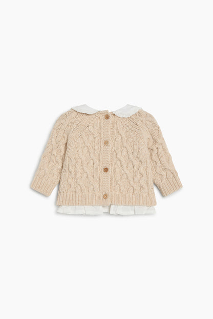 The New Society Echo Baby Jumper - Whisper White