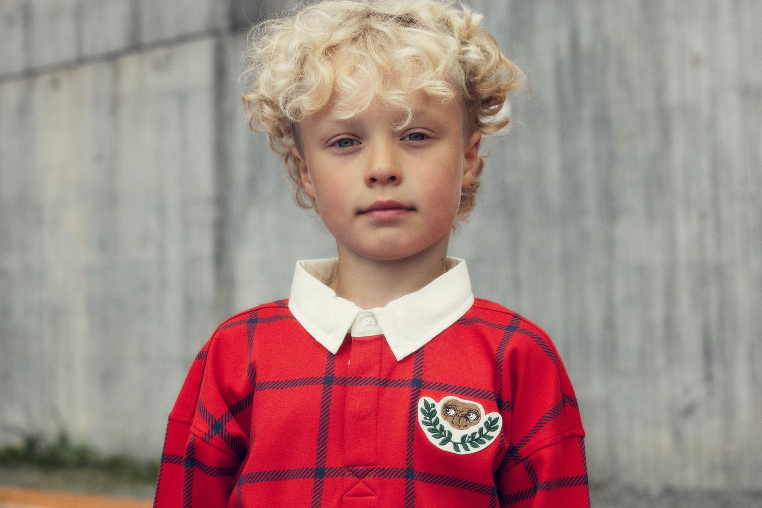 Mini Rodini E.T Patch Rugby Shirt - Red