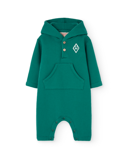 The Animals Observatory Rat Baby Jumpsuit - Green