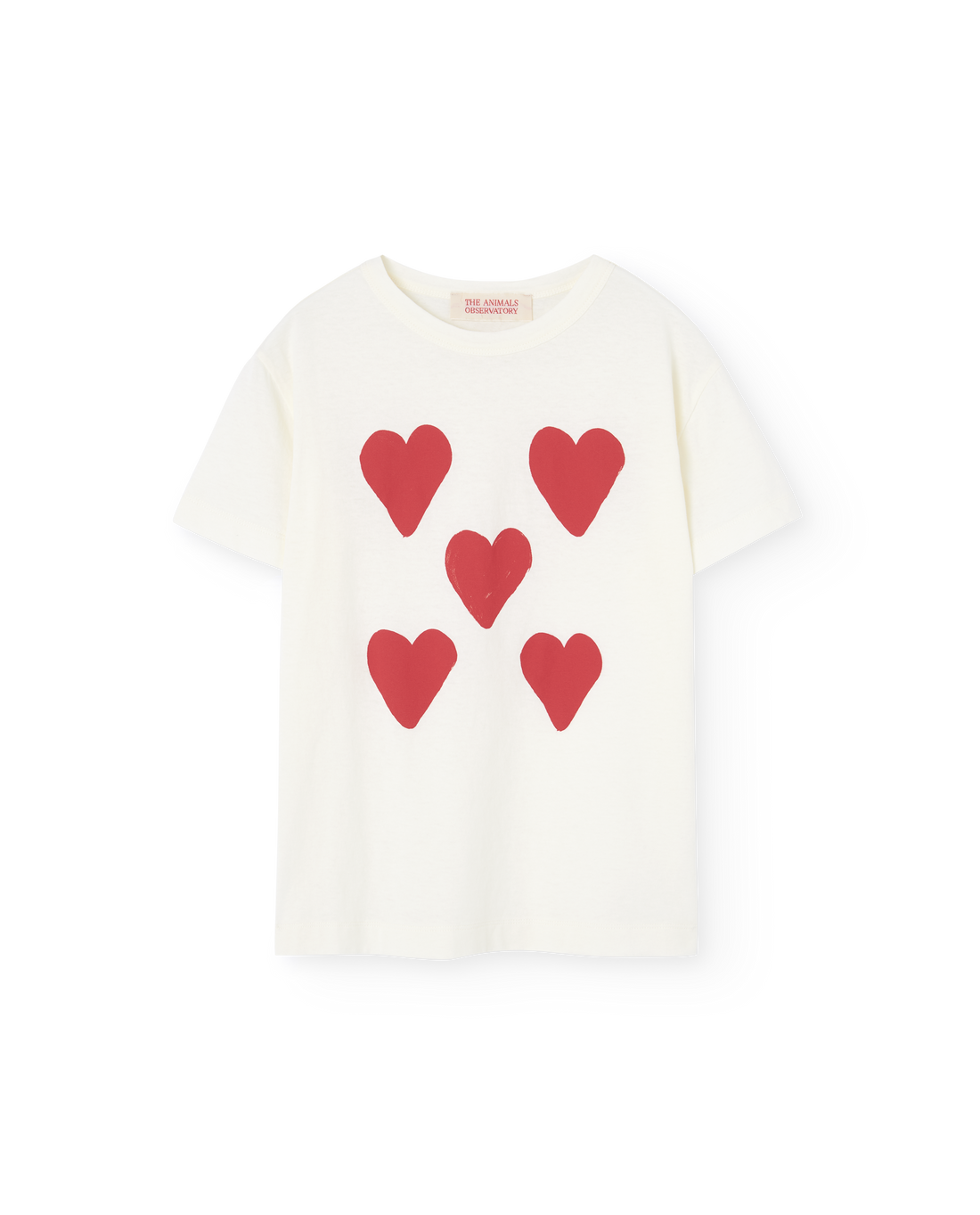 The Animals Observatory Rooster Kid T-shirt - Hearts
