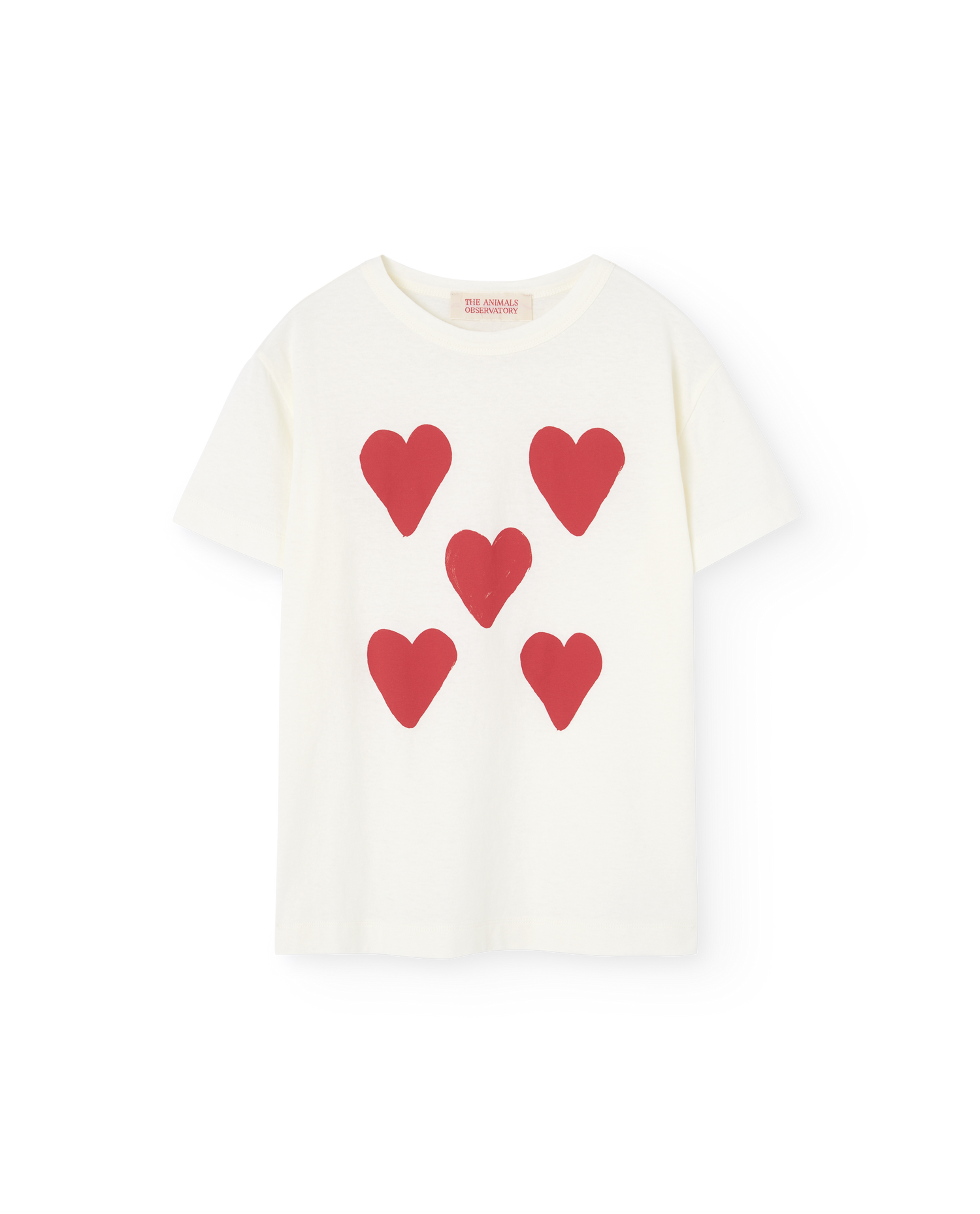 The Animals Observatory Rooster Kid T-shirt - Hearts