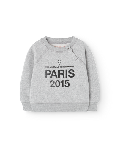The Animals Observatory Jackal Baby Sweatshirt - Ds Grey