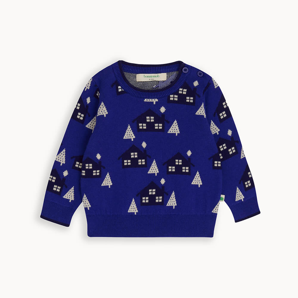 Bonnie Mob Fable Cabin Knit Sweater - Blueberry