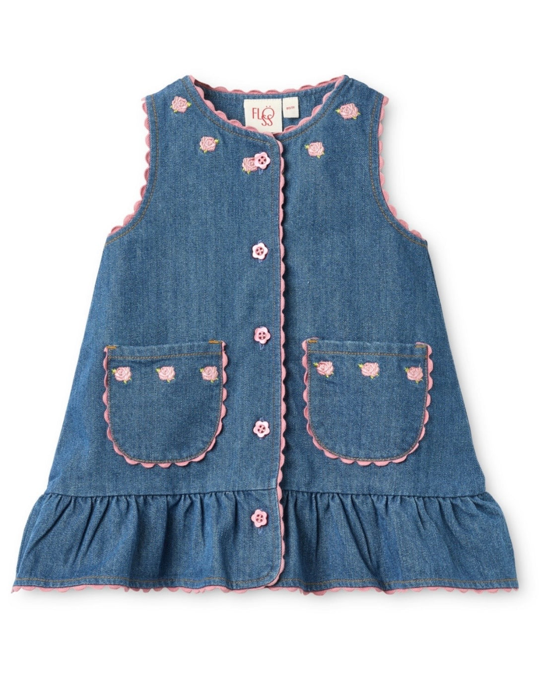 Flöss Monique Dress - Mid Blue