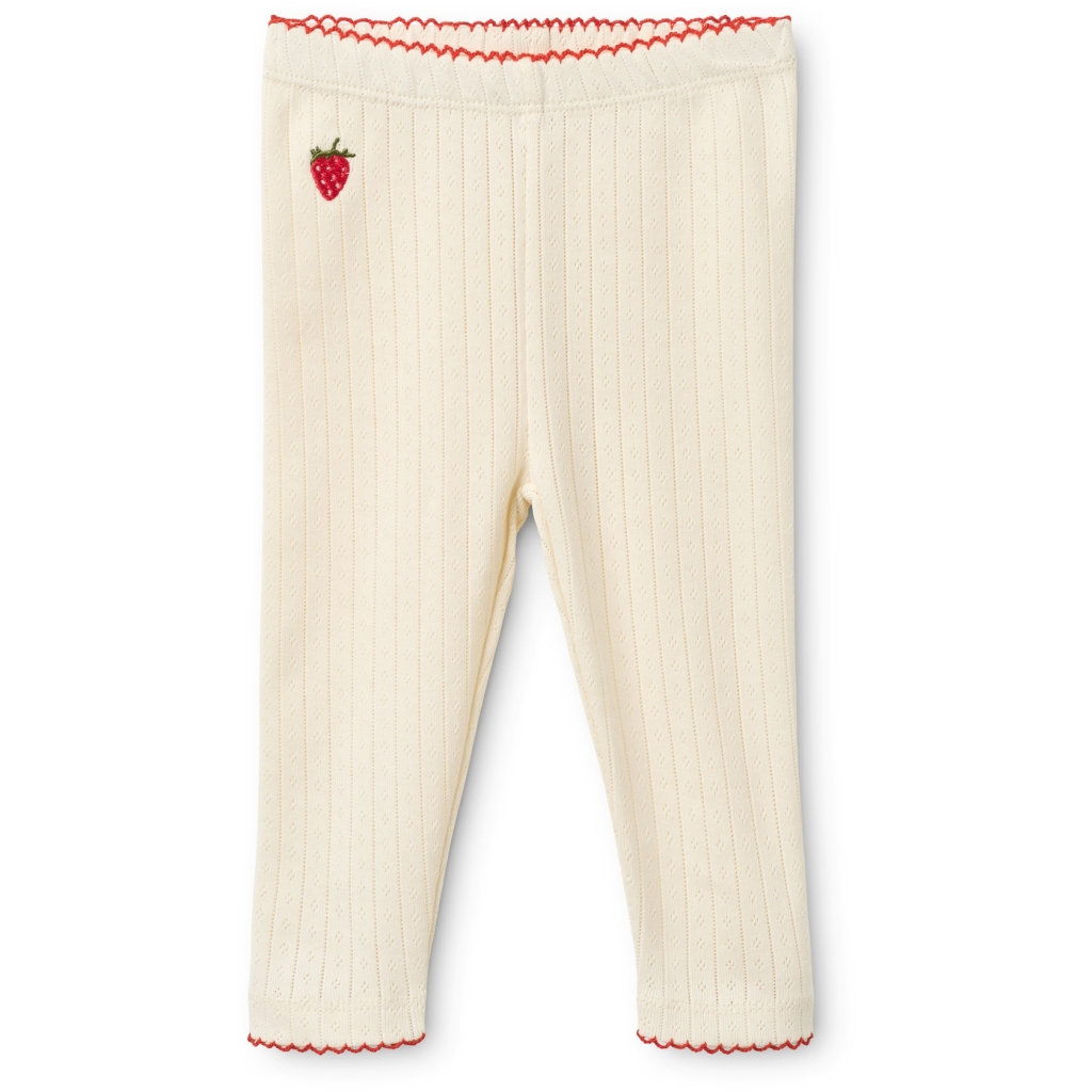 Flöss Flora Pointelle Leggings - Gentle Cream