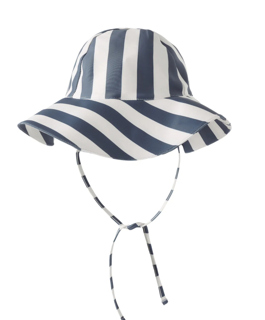 Rylee + Cru Floppy Swim Hat - Navy Stripe