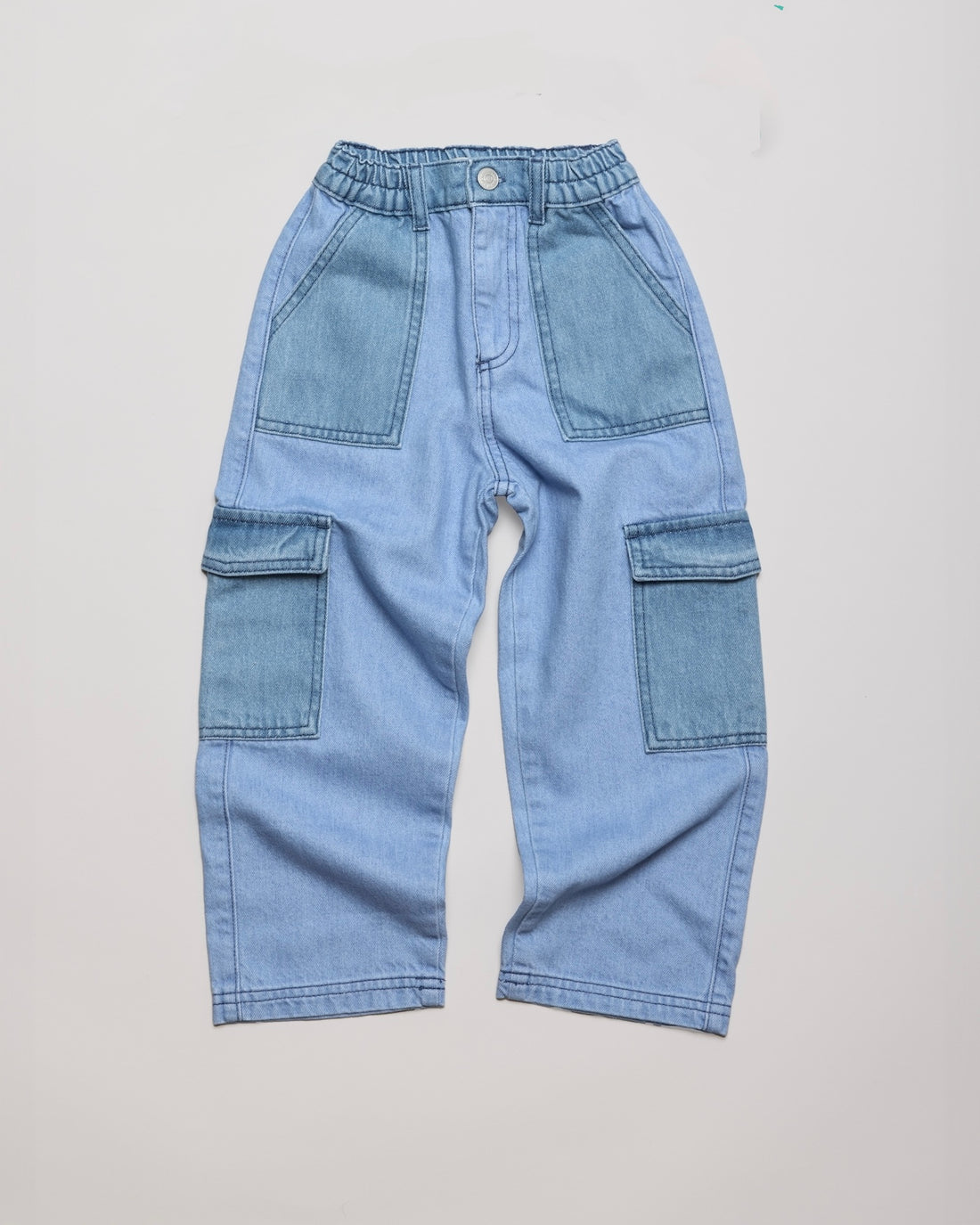 The New Society Edelssa Pant - Color Block Denim