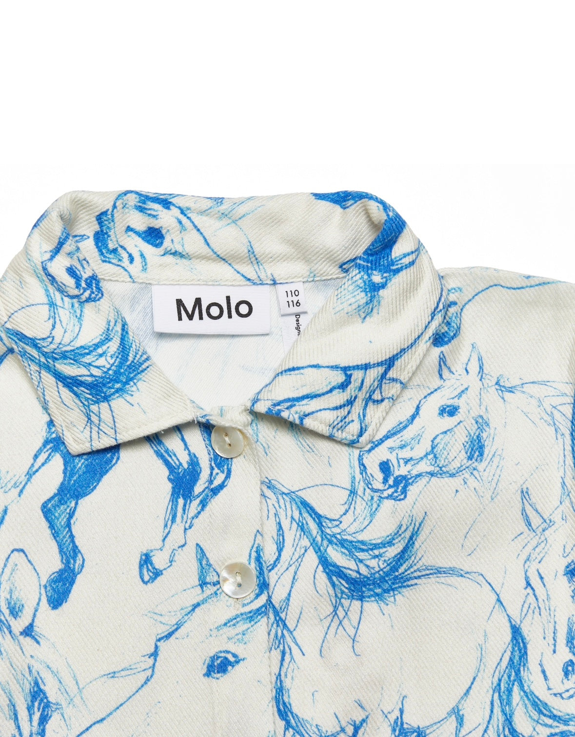 Molo Christy Dress - Blue Horses