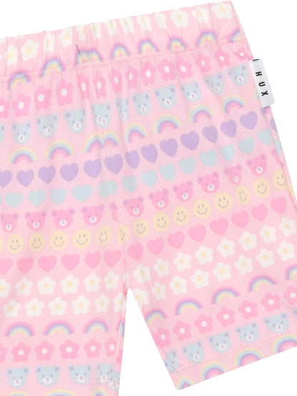 Huxbaby Emoji Rainbow Bike Short - Multi