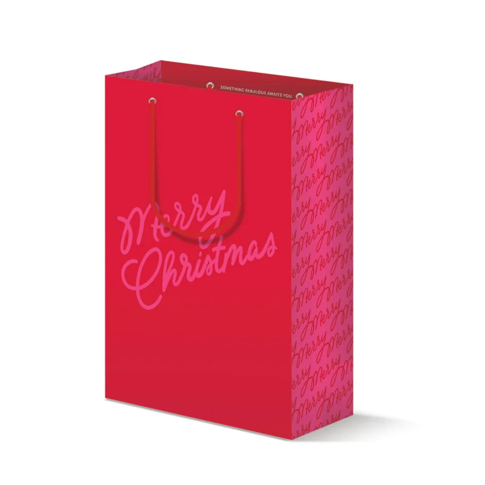 Dahlia Press Merry Script Gift Bag