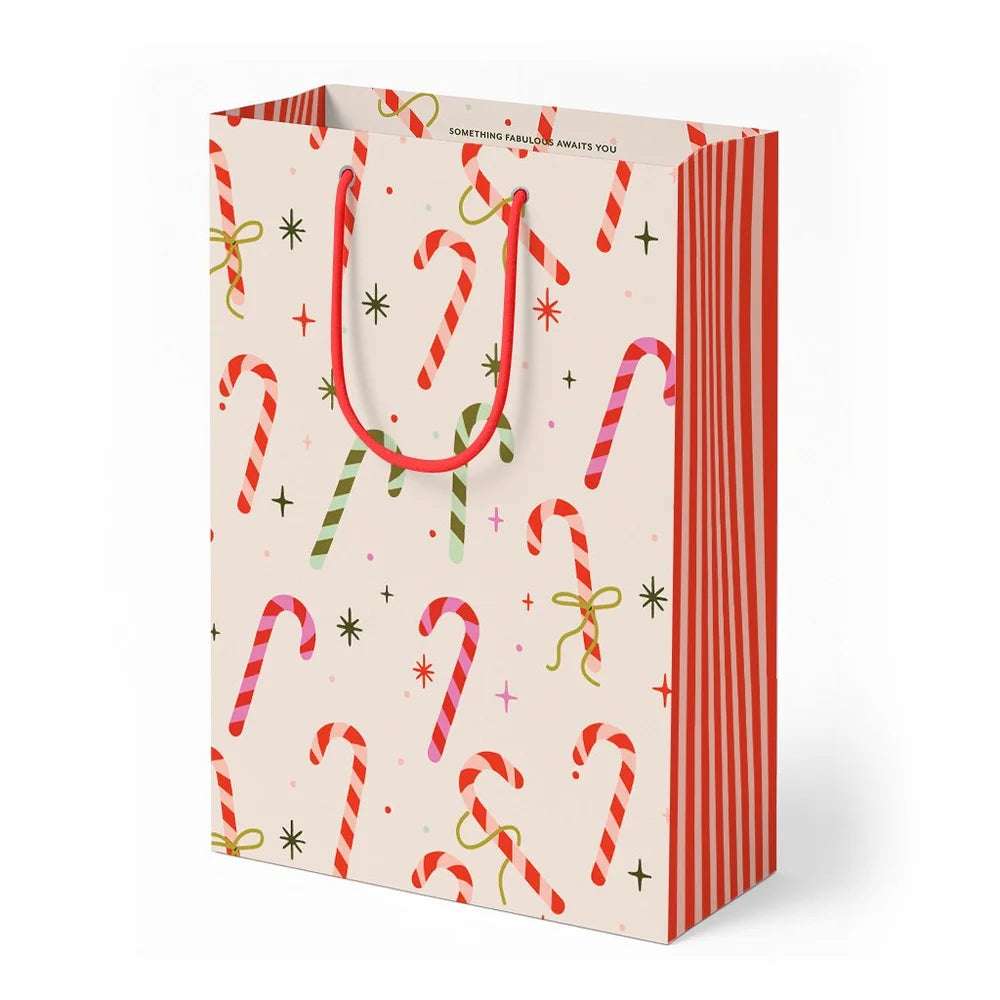 Dahlia Press Candy Cane Gift Bag