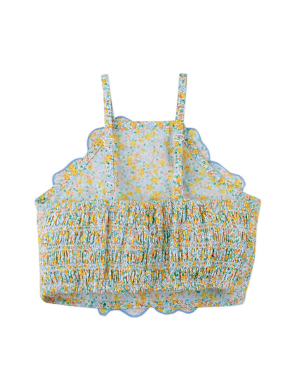 Gingersnaps Eloise Halter Top With Large Flower  - Multicolor