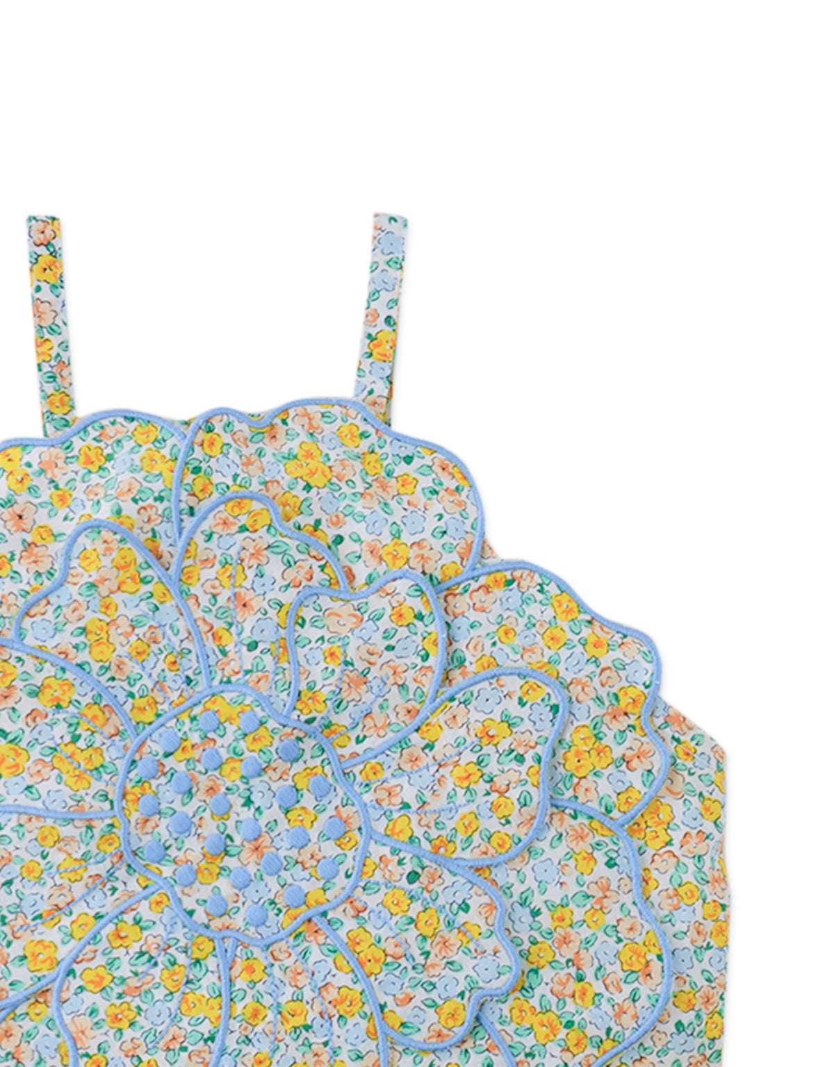 Gingersnaps Eloise Halter Top With Large Flower  - Multicolor