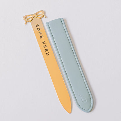 Good Juju Ink Book Nerd Glasses Letter Opener Bookmark
