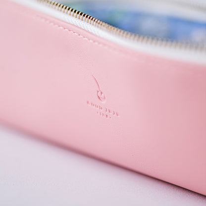 Good Juju Ink Luxe Slim Pencil Pouch - Rose Pink