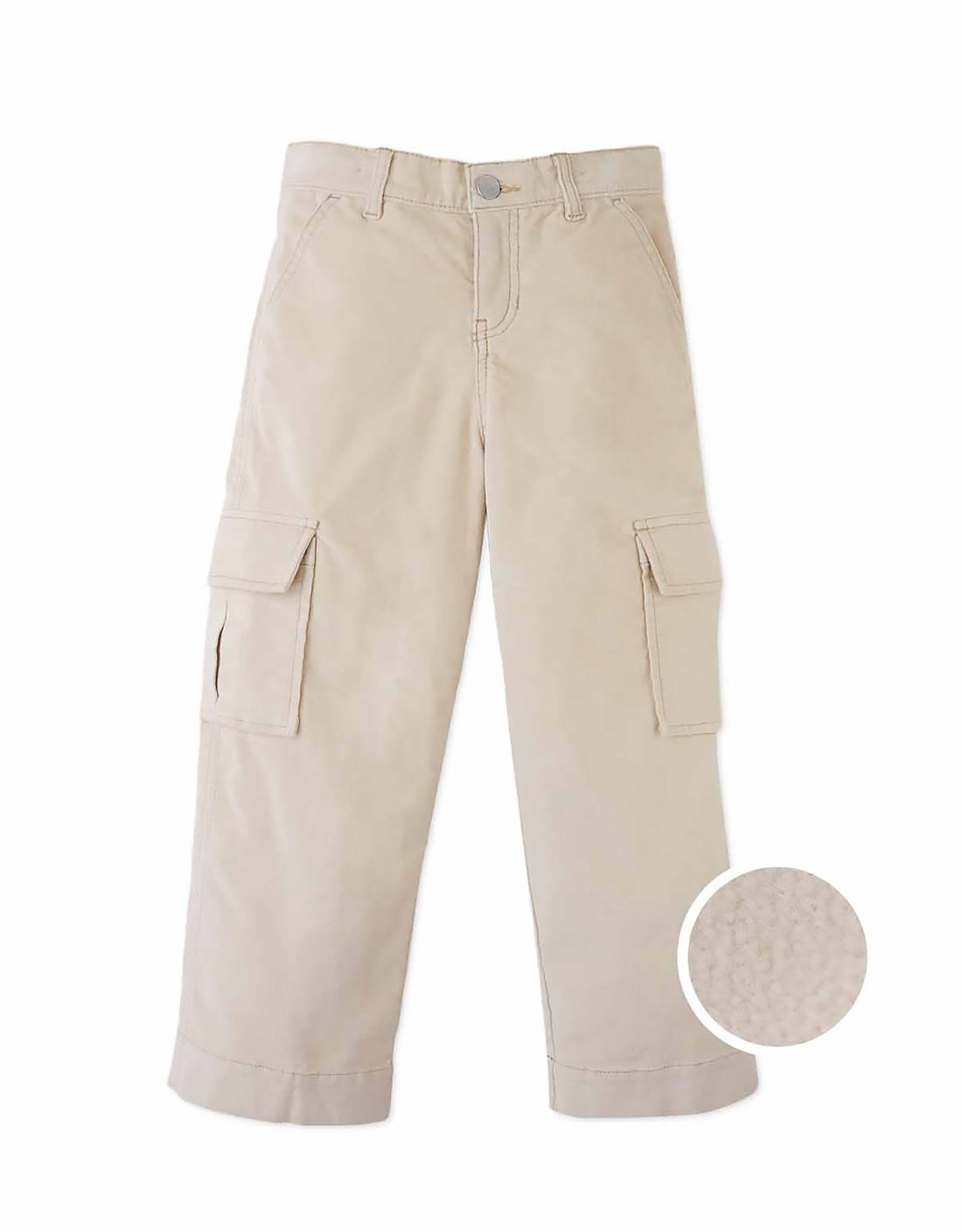 Gingersnaps Mavie Waleless Corduroy Cargo Pants - Beige