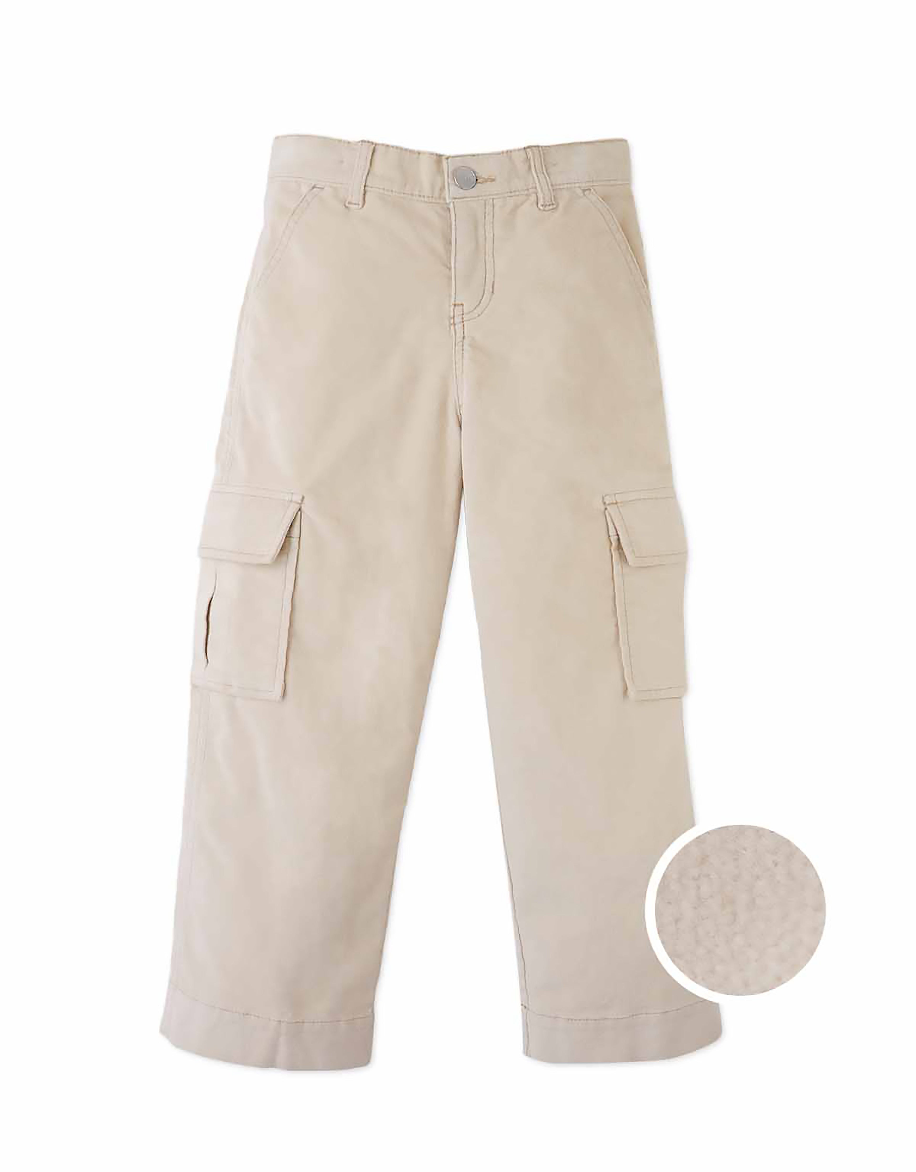 Gingersnaps Mavie Waleless Corduroy Cargo Pants - Beige