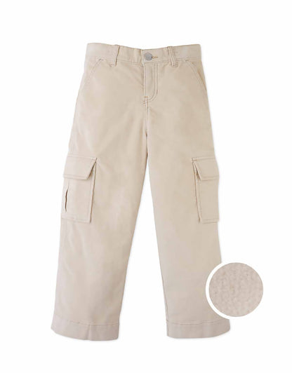 Gingersnaps Mavie Waleless Corduroy Cargo Pants - Beige