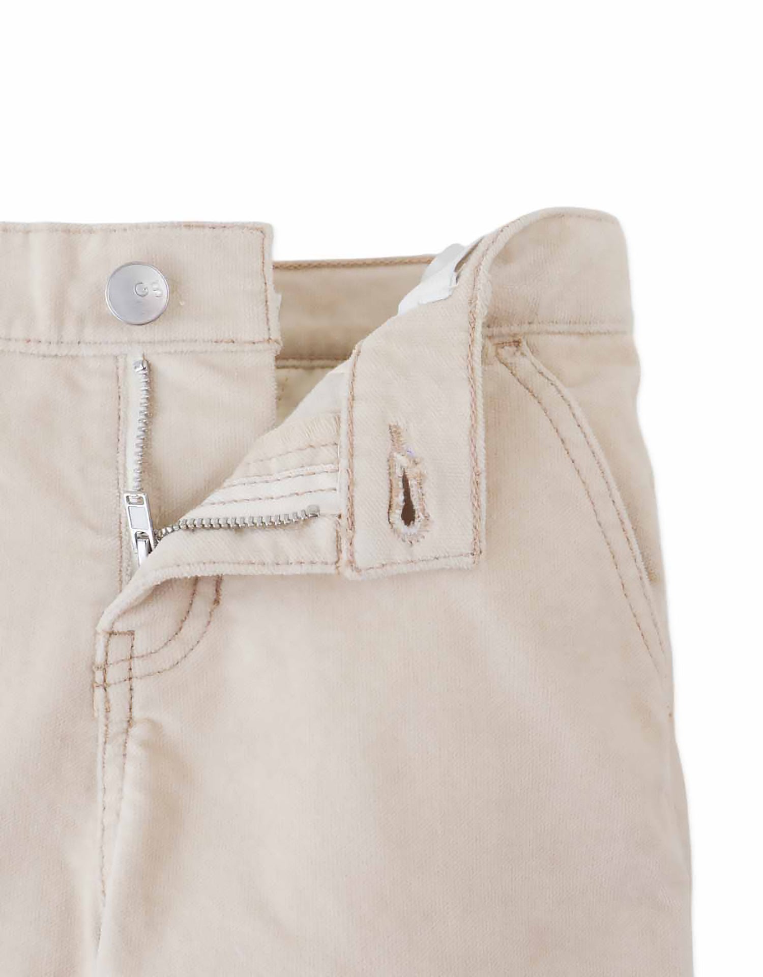 Gingersnaps Mavie Waleless Corduroy Cargo Pants - Beige