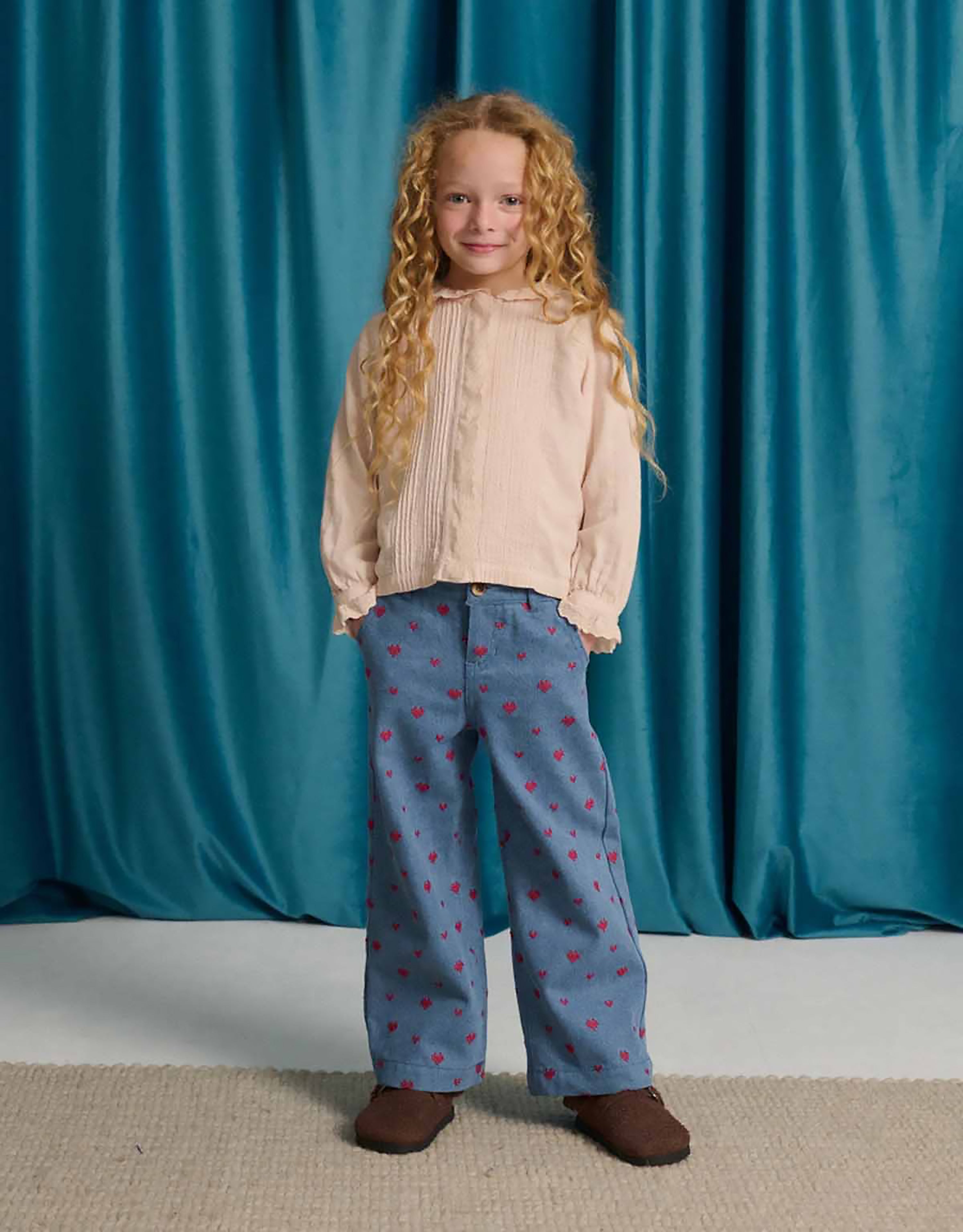 Gingersnaps Odette Wide Leg Denim Pant - Blue