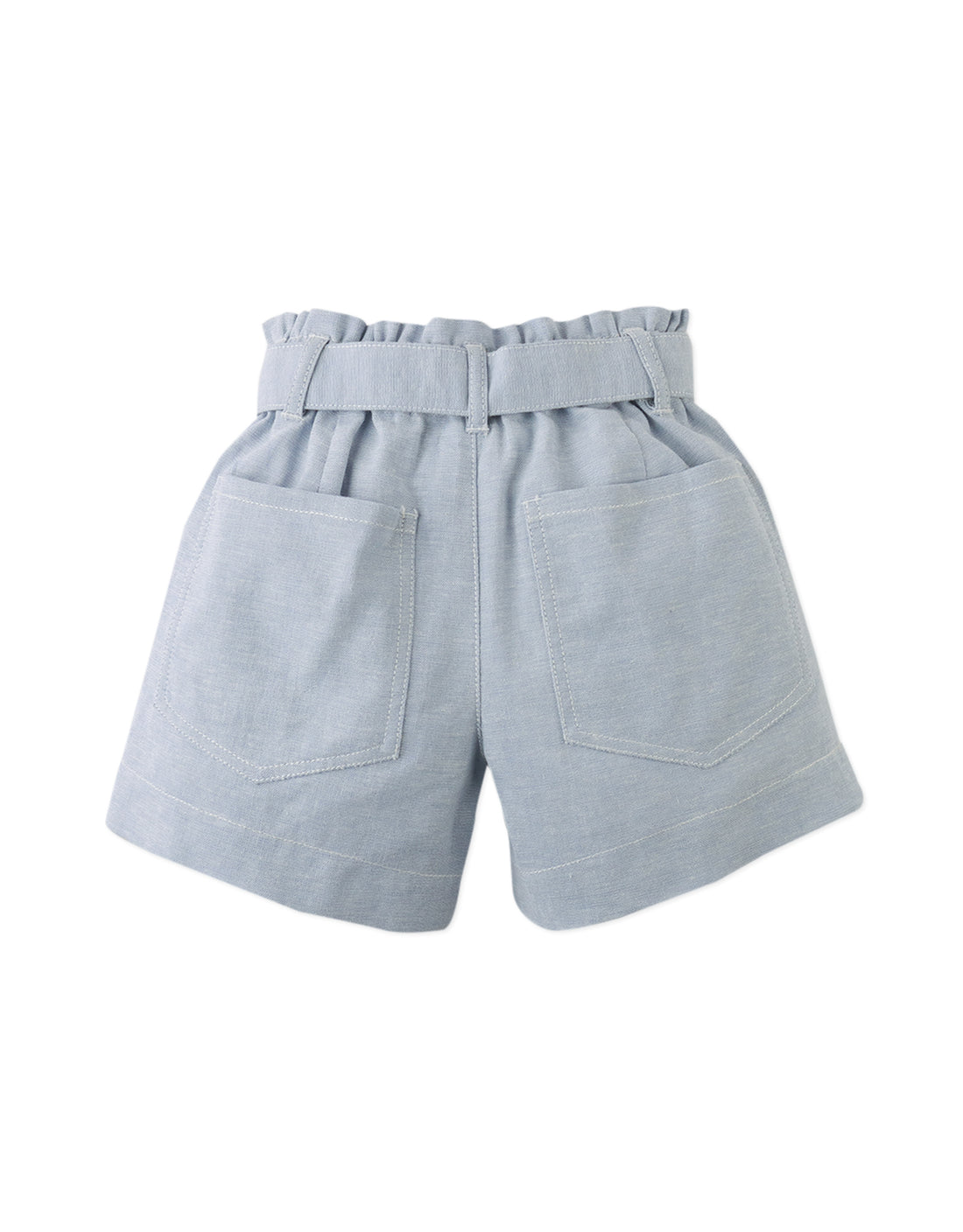 Gingersnaps Amara Linen-Like Cotton Shorts - Blue