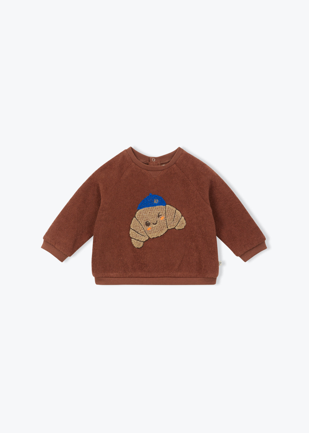Arsēne et Les Pipelettes Baby Croissant Sweatshirt - Marron