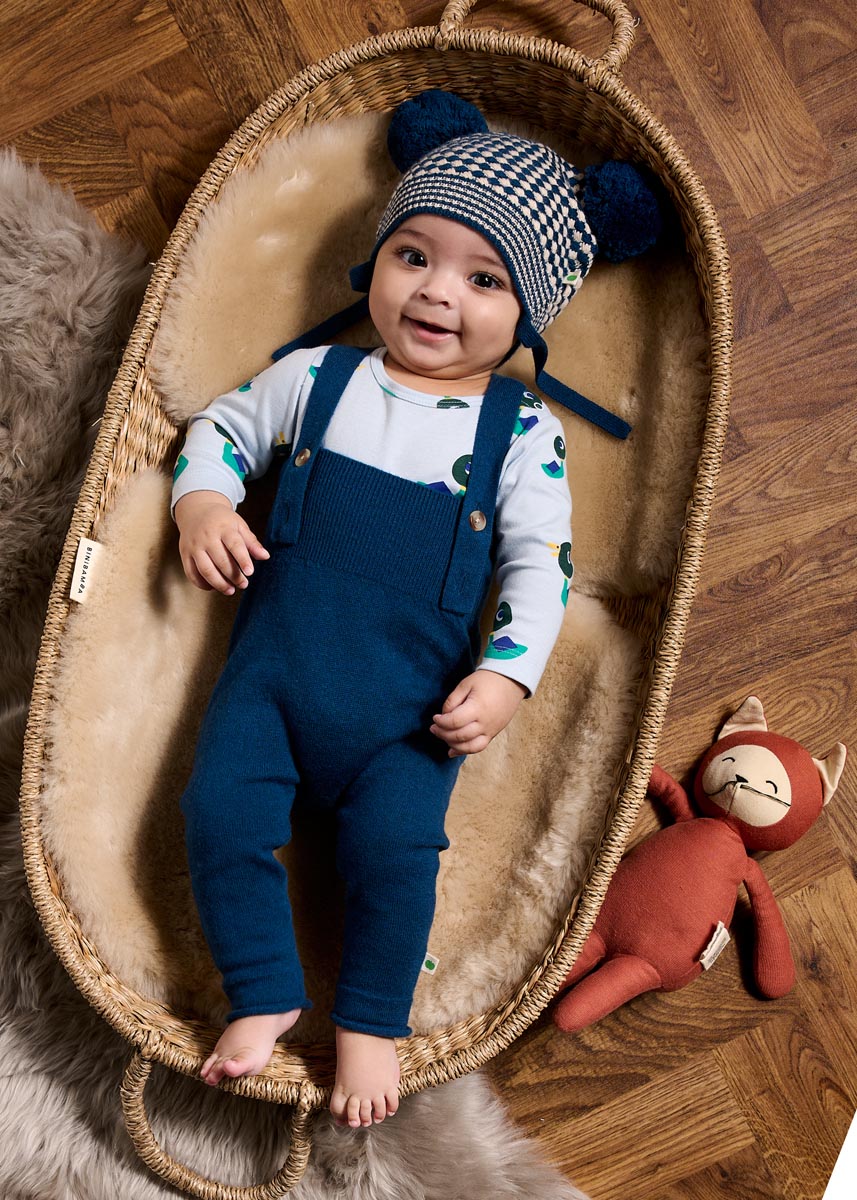 Bonnie Mob Harper Knit Dungaree - Navy