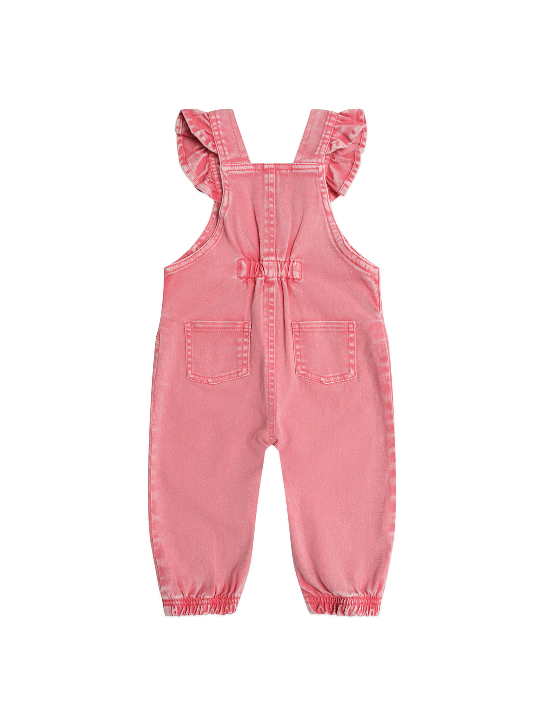 Huxbaby Cherry Heart Vintage Overalls - Apricot