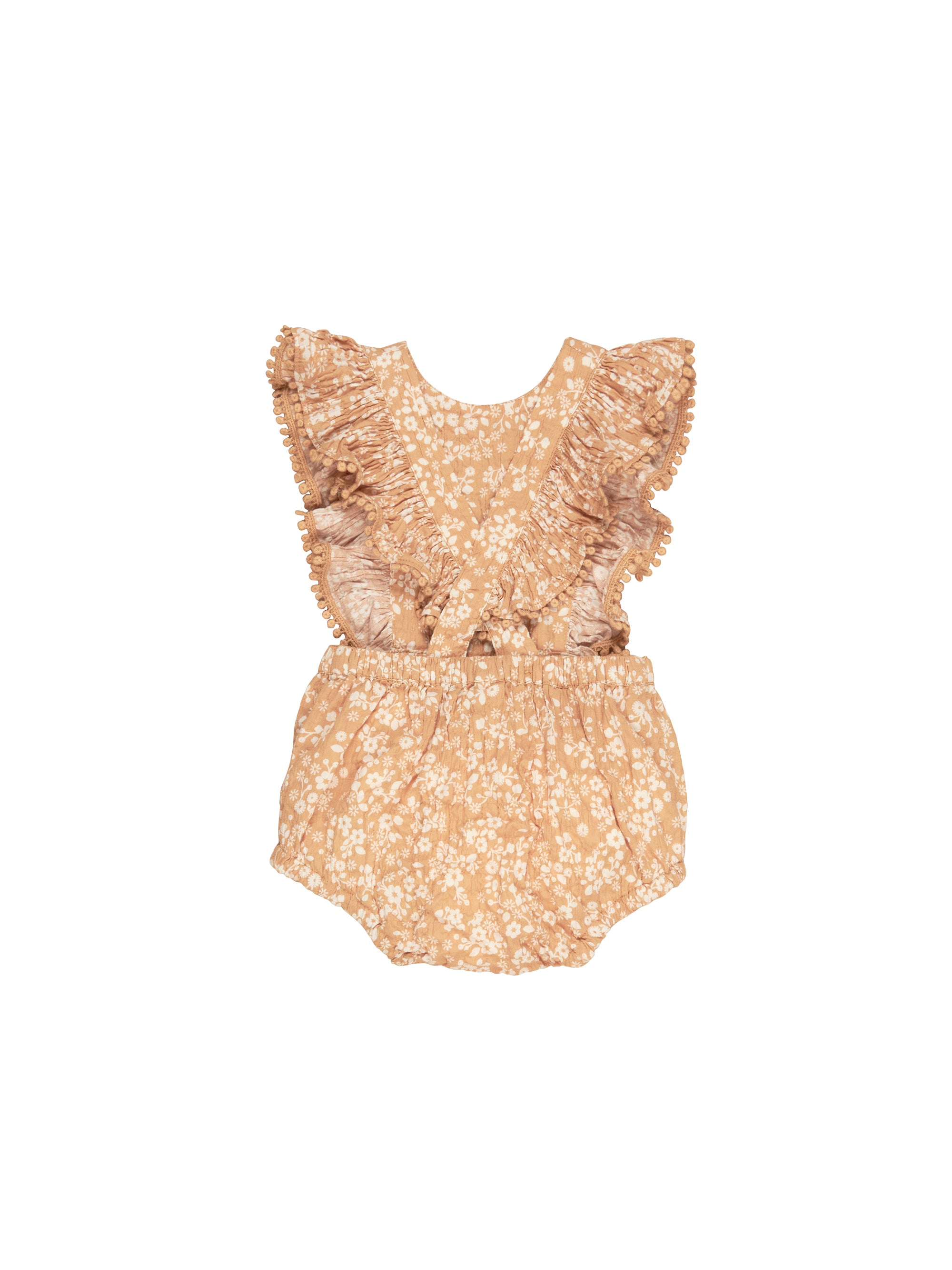 Huxbaby Floral Frill Playsuit - Warm Glow