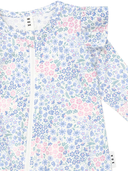 Huxbaby Flower Garden Frill Romper - Multi