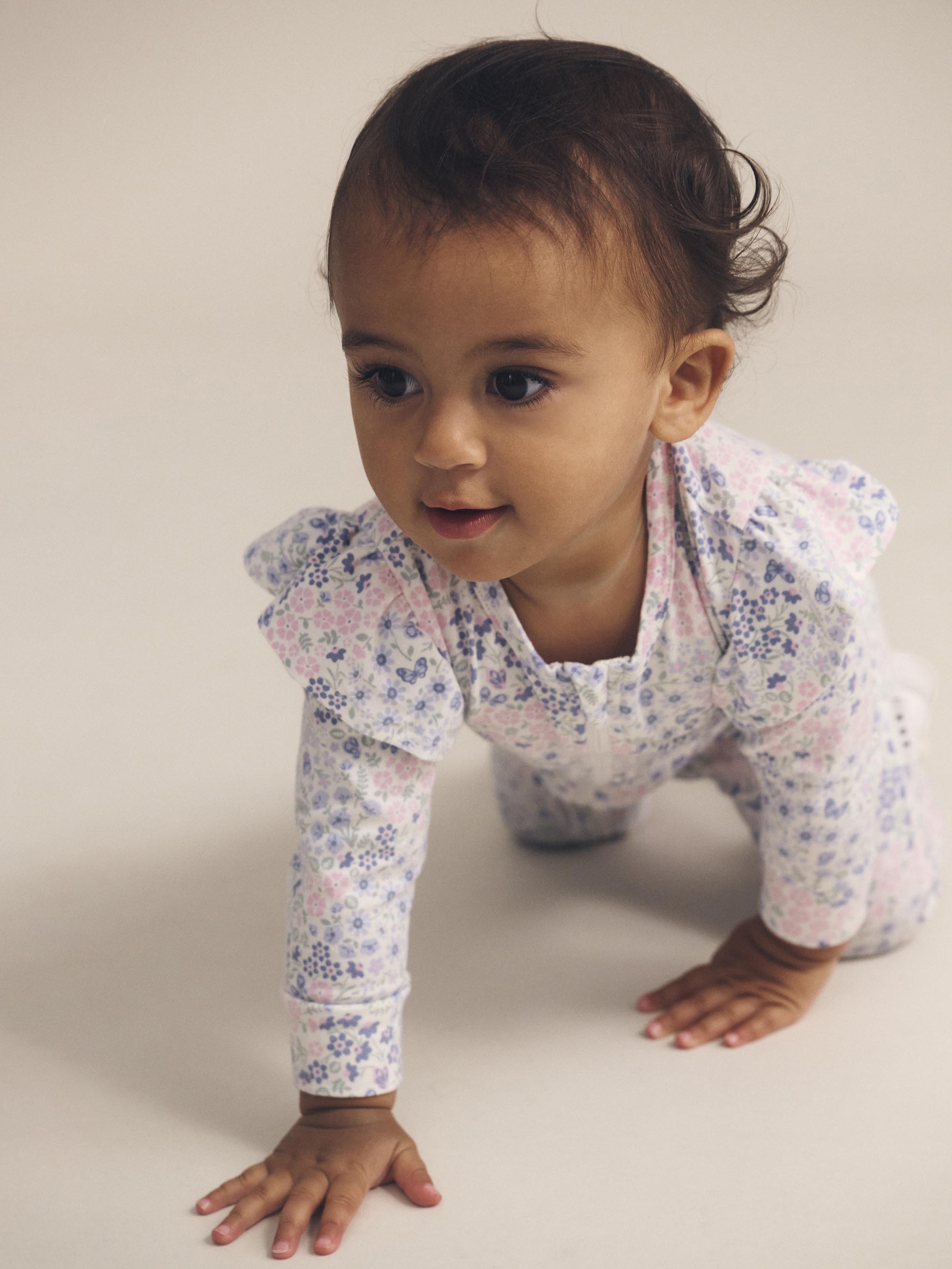 Huxbaby Flower Garden Frill Romper - Multi