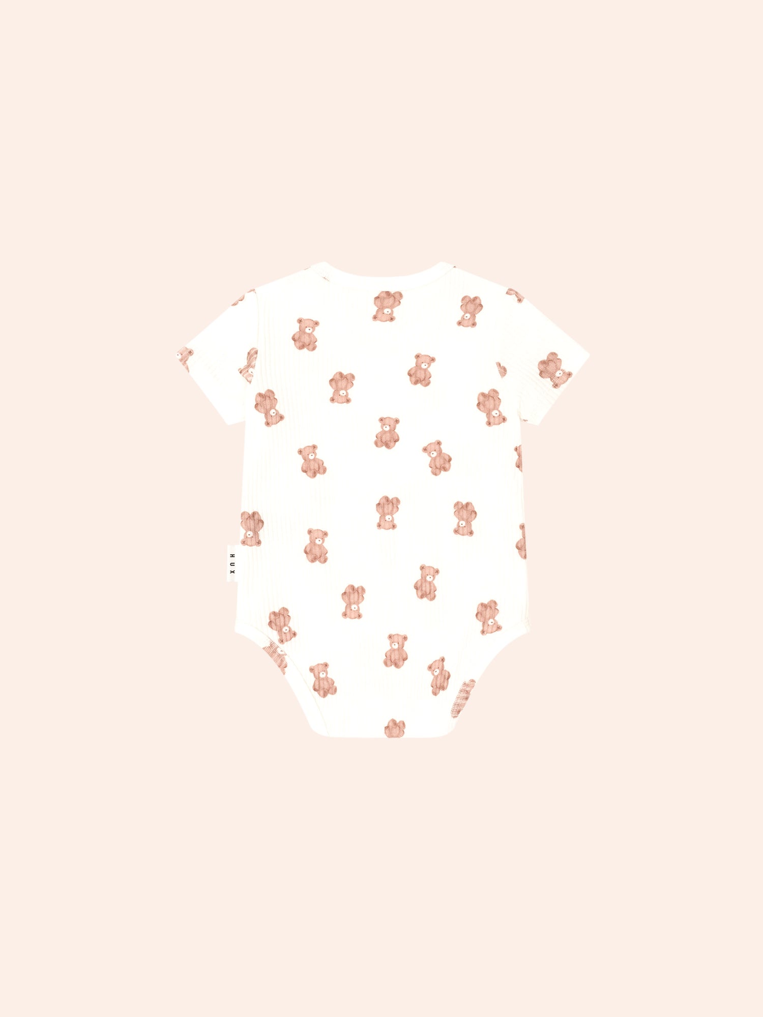 Huxbaby Beary Snuggly Newborn Romper - Almond Milk