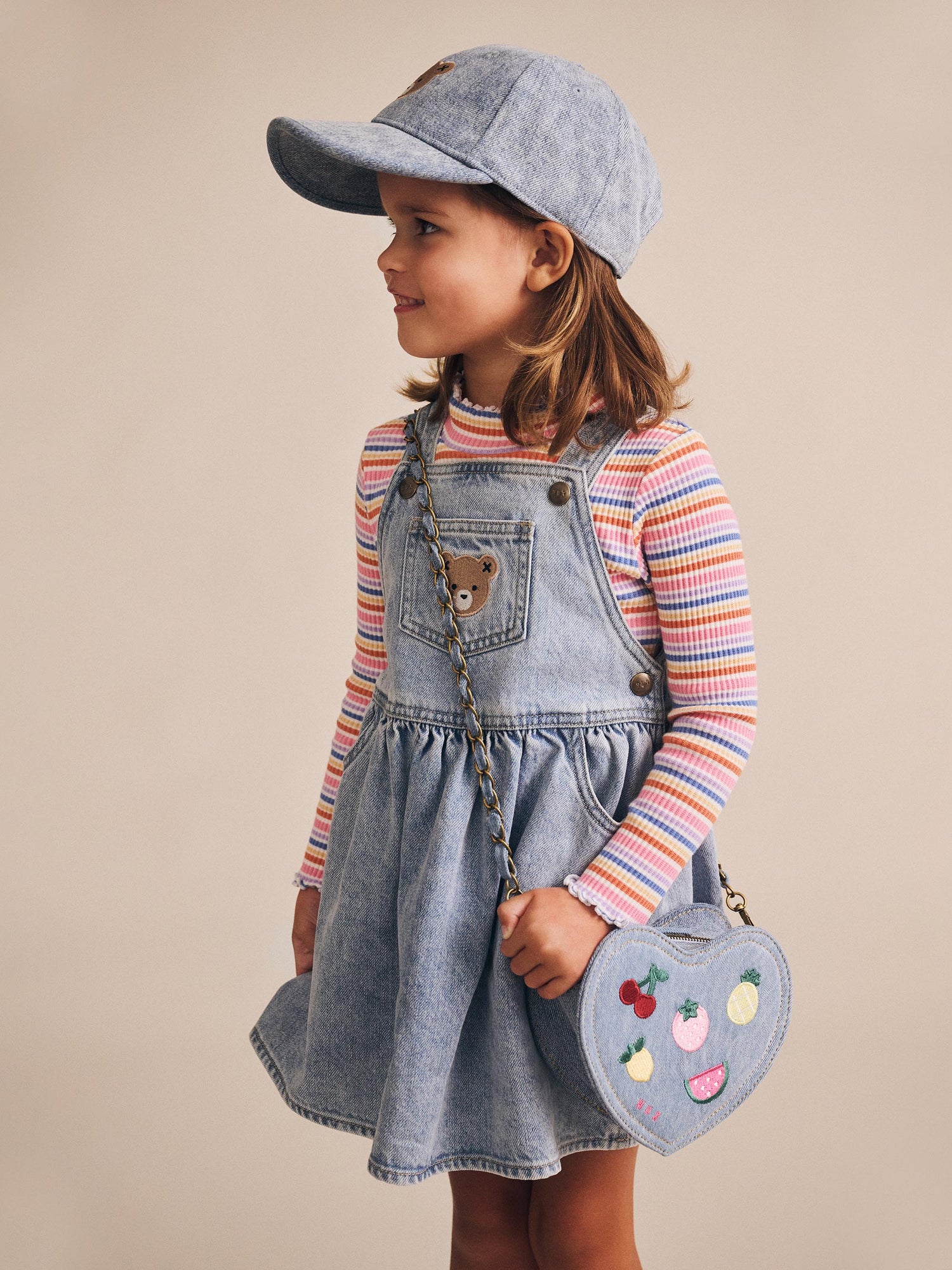 Huxbaby Dreamy Denim Pinafore Dress - Denim