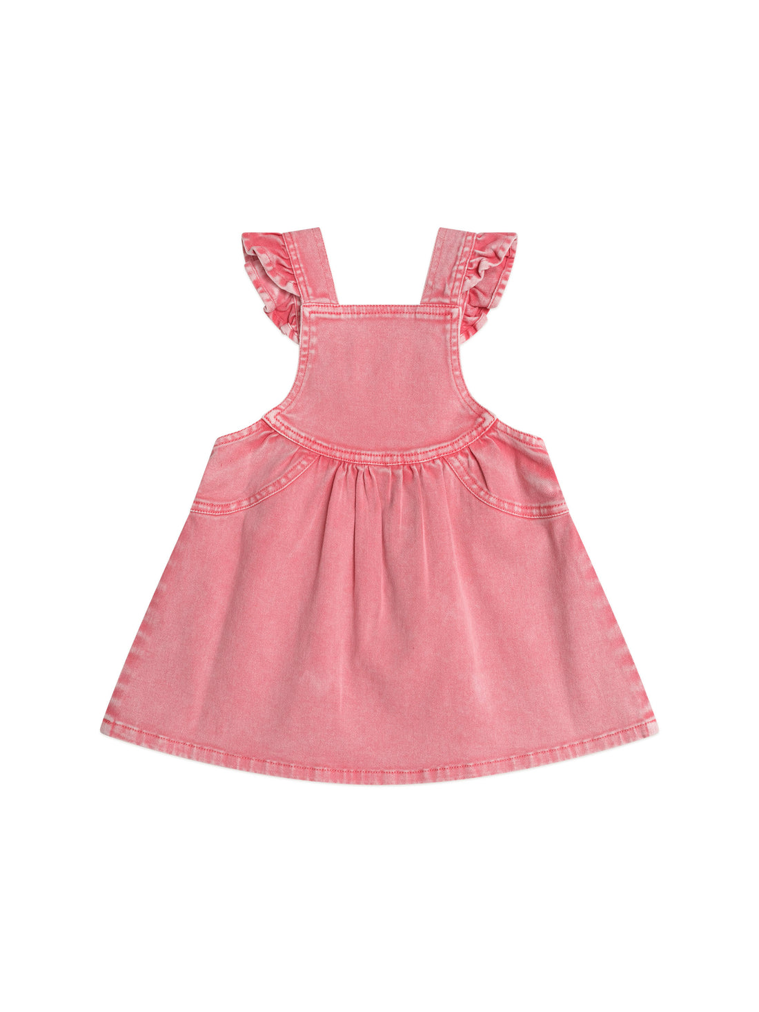 Huxbaby Cherry Heart Vintage Pinafore Dress - Apricot
