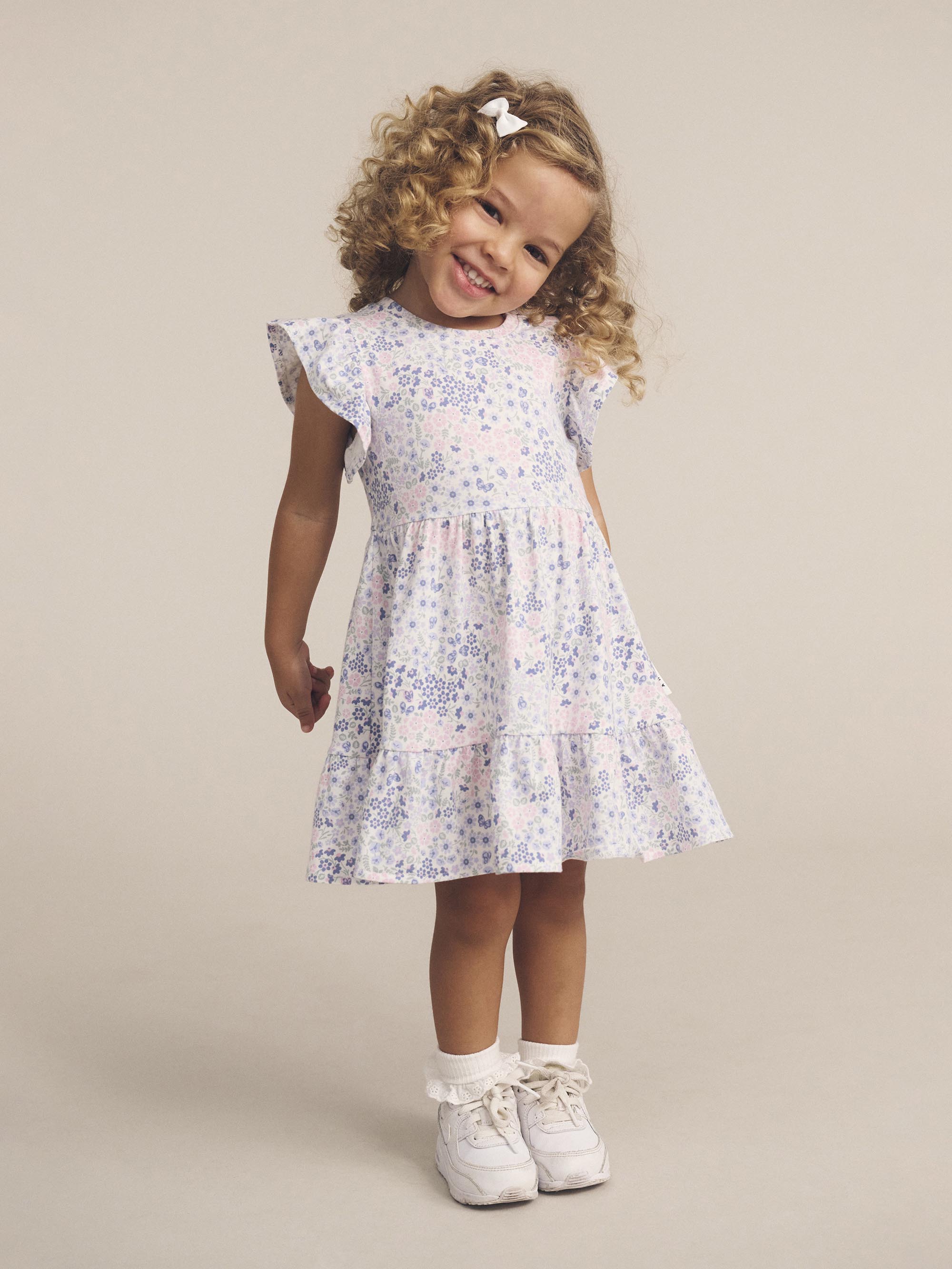Huxbaby Flower Garden Tier Dress - Multi