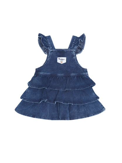 Huxbaby Dreamy Denim Pinafore - Blue Denim