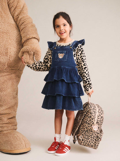 Huxbaby Dreamy Denim Pinafore - Blue Denim
