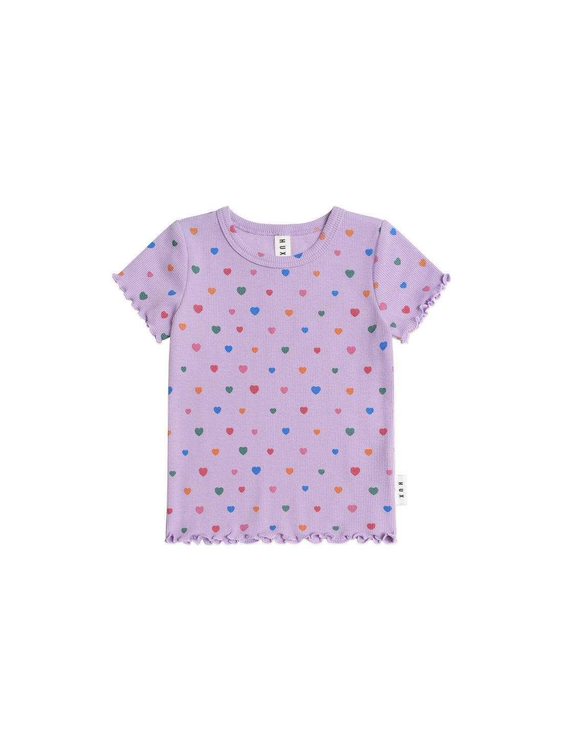 Huxbaby I Heart Cake Rib Tee - Purple Rose