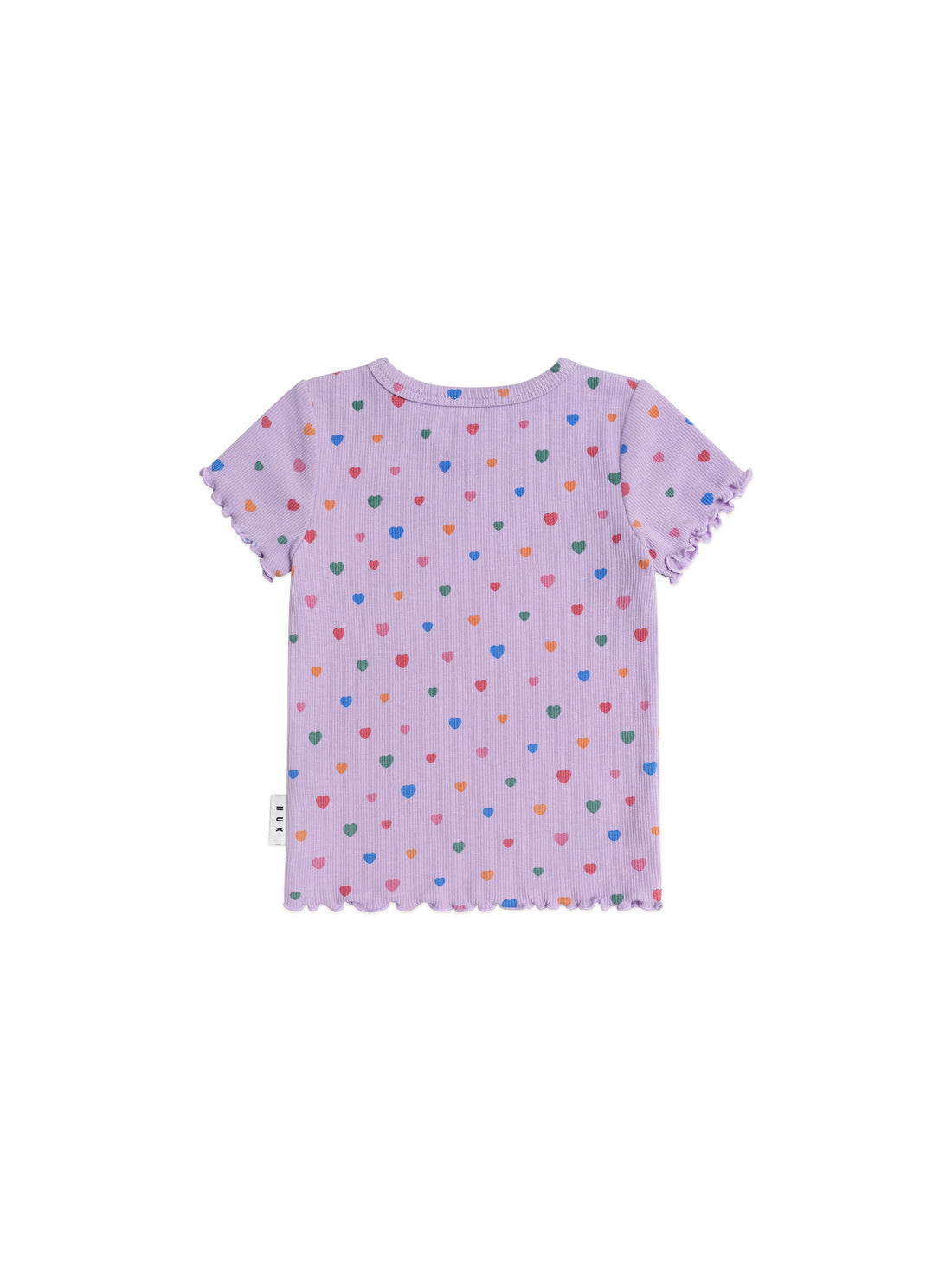 Huxbaby I Heart Cake Rib Tee - Purple Rose