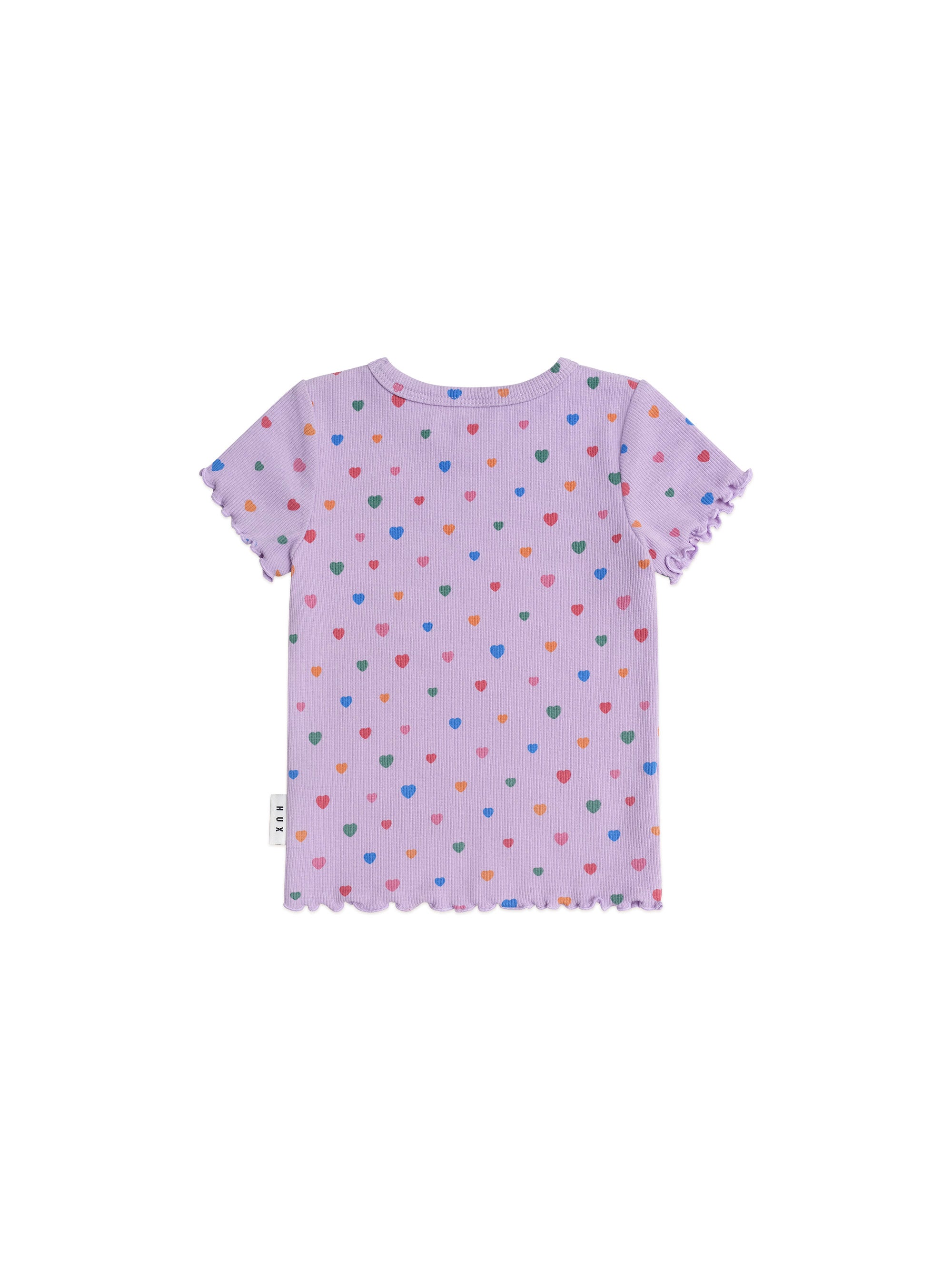 Huxbaby I Heart Cake Rib Tee - Purple Rose