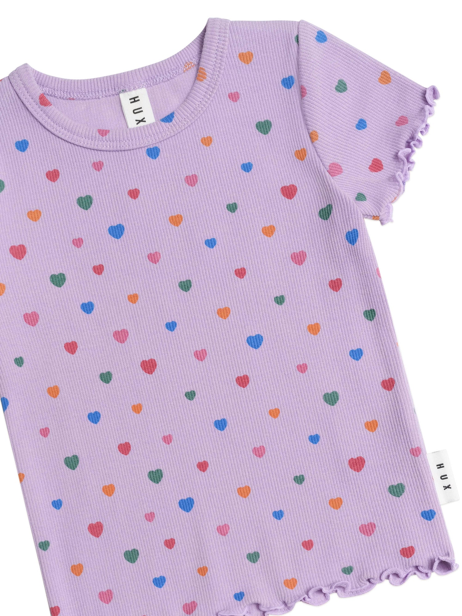 Huxbaby I Heart Cake Rib Tee - Purple Rose