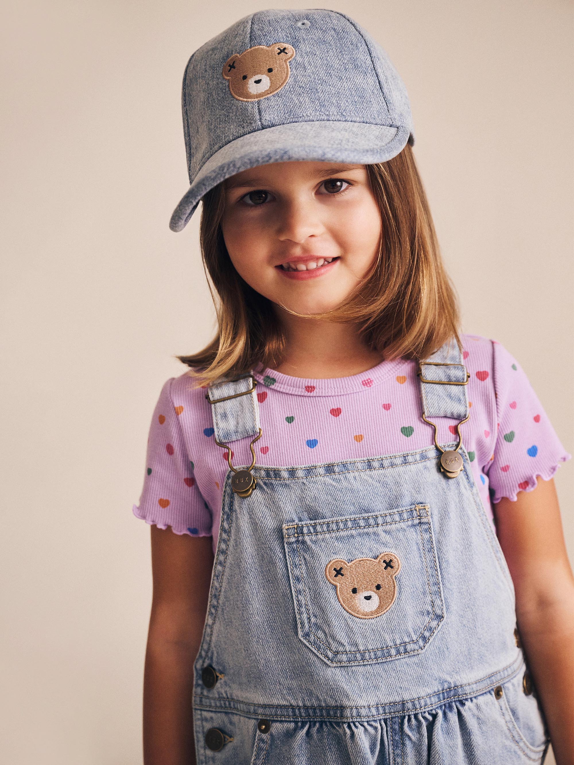 Huxbaby I Heart Cake Rib Tee - Purple Rose