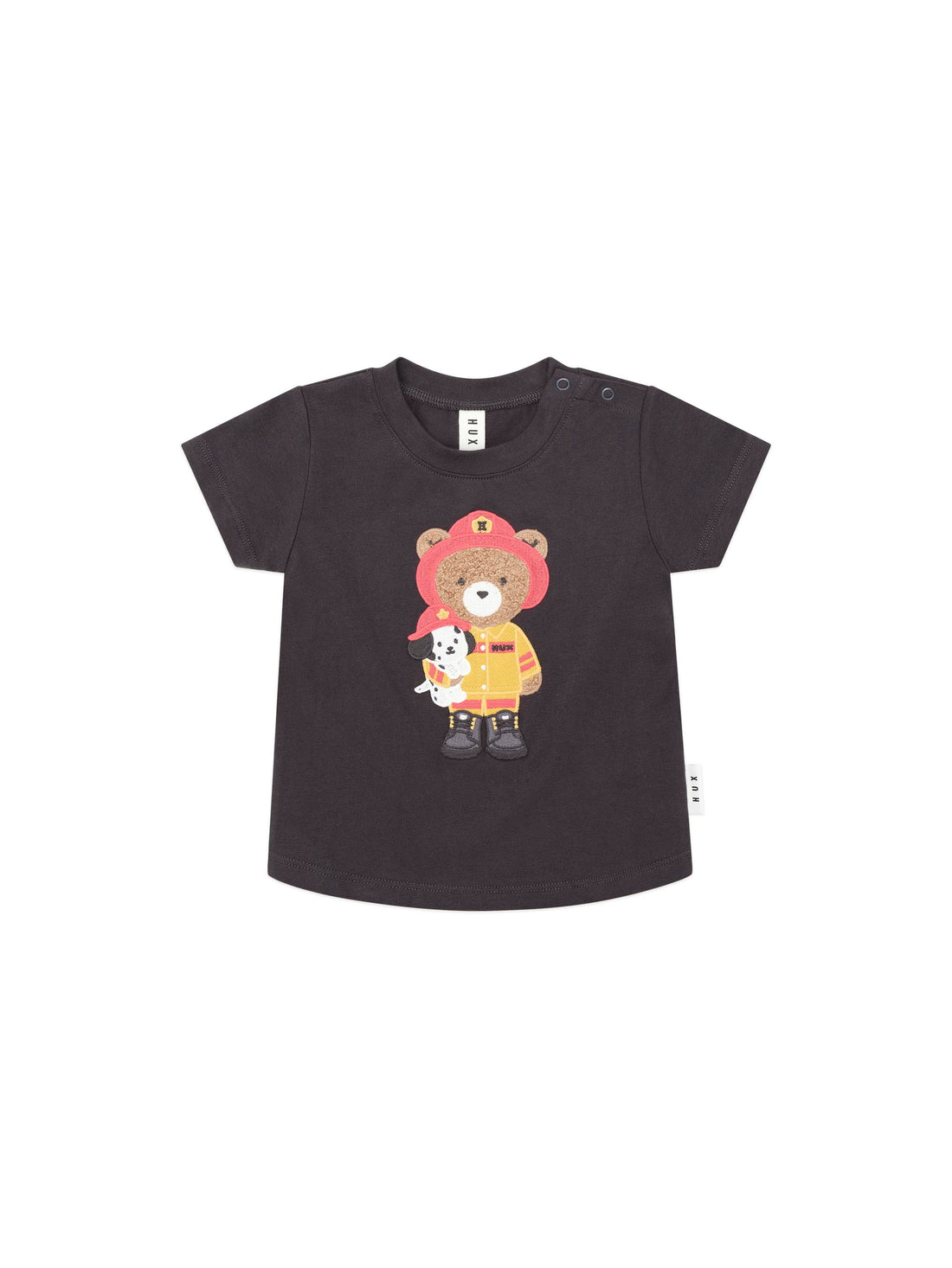 Huxbaby Fireman Hux T-shirt - Soft Black