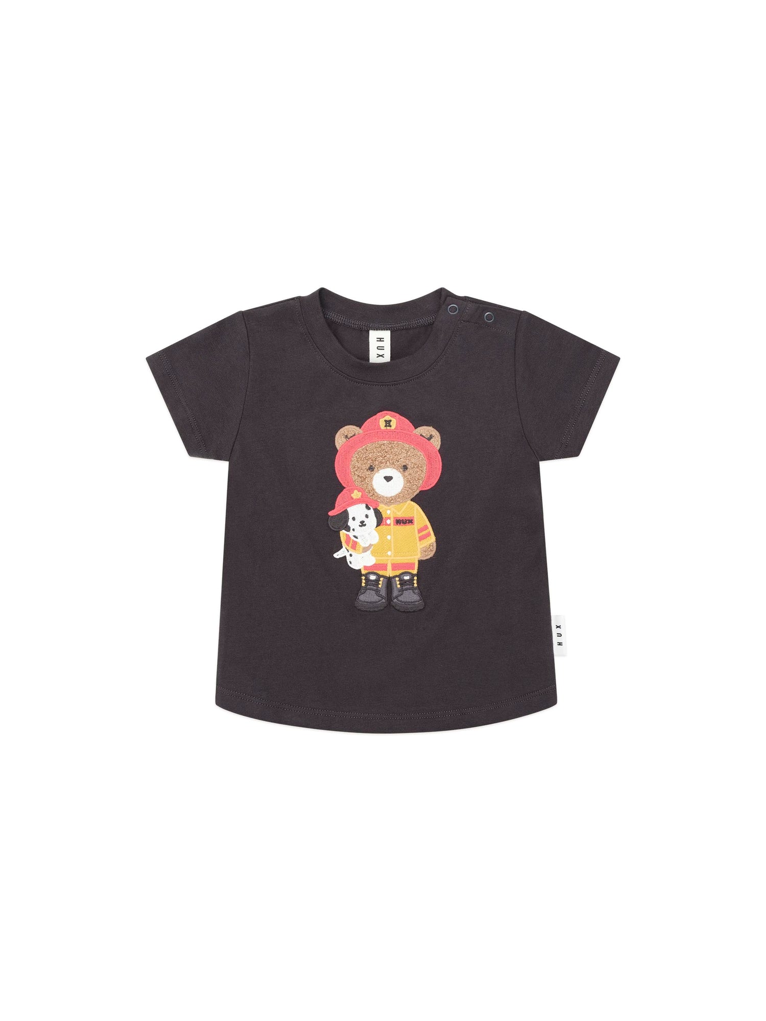 Huxbaby Fireman Hux T-shirt - Soft Black