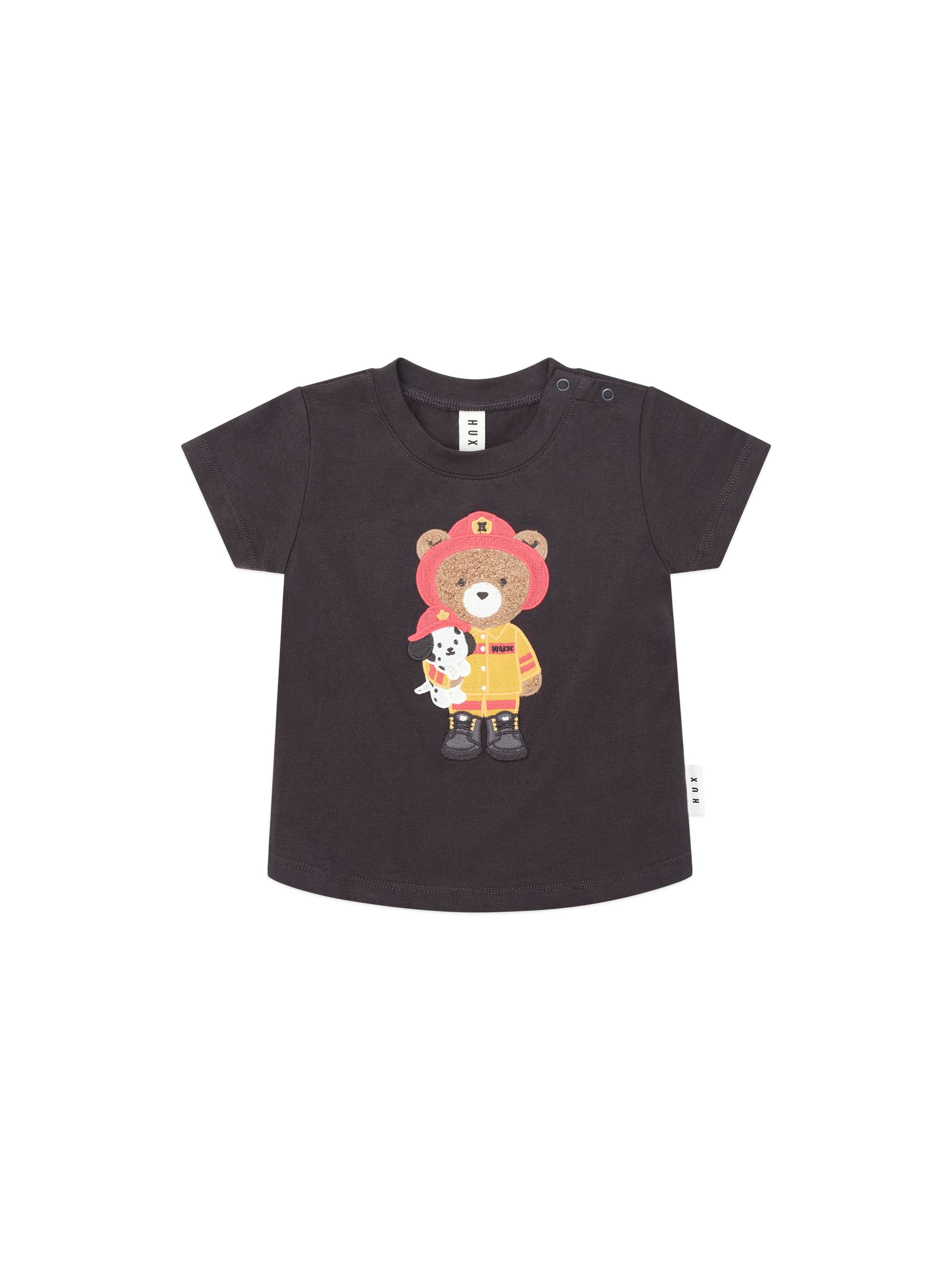 Huxbaby Fireman Hux T-shirt - Soft Black