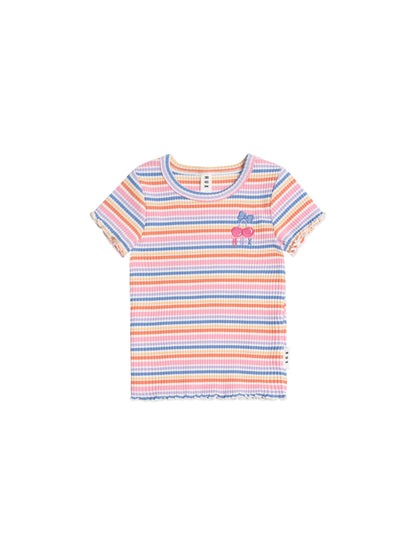 Huxbaby Rainbow Rib Tee - Multi